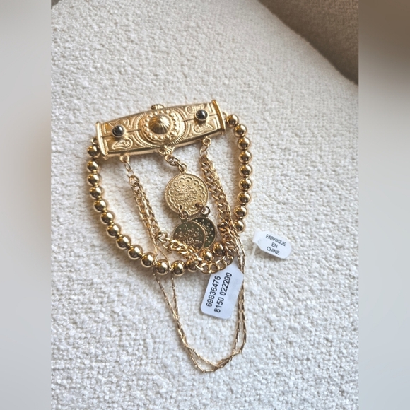 Free People, Last Chance Arm Cuff, Gold -NEW! - Picture 4 of 7